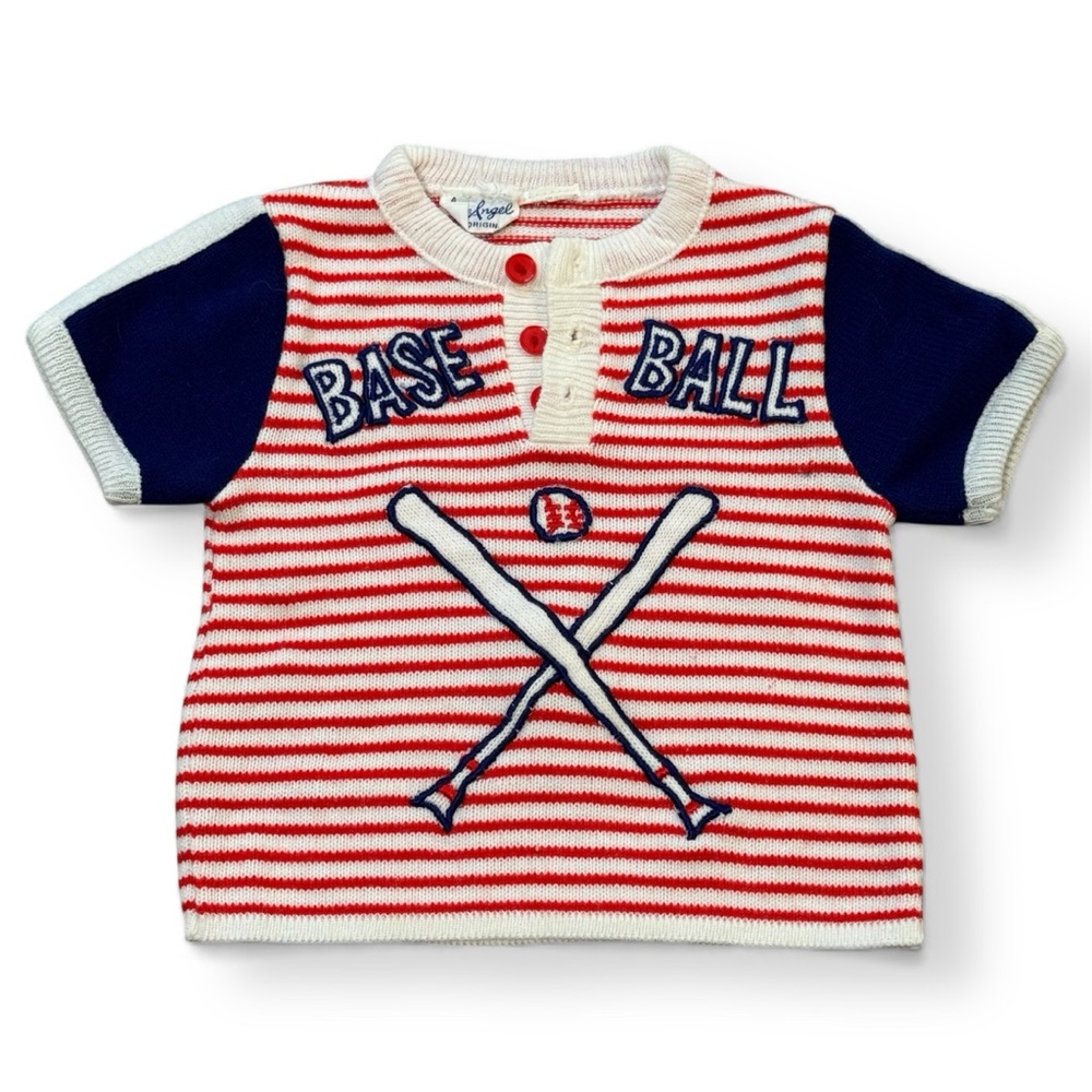 Vintage Little Angel Baseball Knit Top – 80s/90s